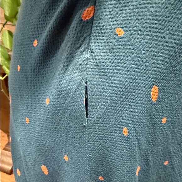 Free People Teal Backless Dress with Dots - Picture 5 of 11
